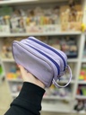 estuches con doble cierres bolsillos porta cosmeticos maquillajes accesorios glitter