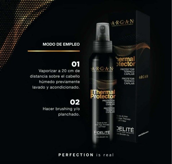 Protector Termico Capilar Argan Anti-Age Therapy 120ml Fidelite