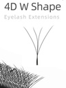 extensiones de/para pestañas  Nagaraku original mix tecnologicas  4D W  