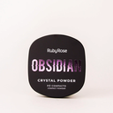 polvos compactos Crystal Powder Obsidian Ruby Rose