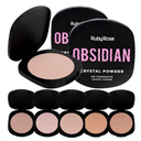 polvos compactos Crystal Powder Obsidian Ruby Rose