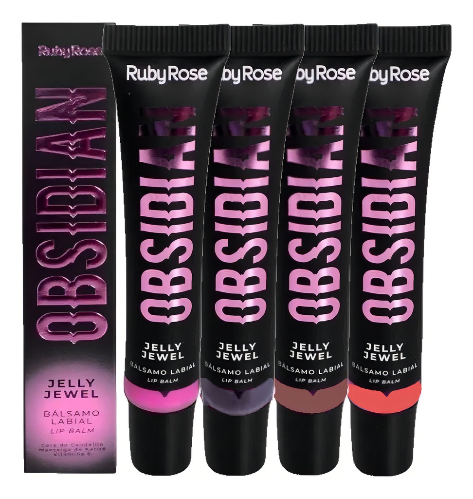 bálsamo labial lip balm Jelly Jewel Obsidian Ruby Rose