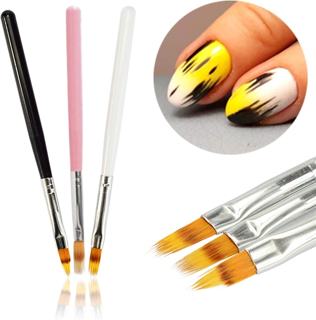 Set de pinceles de Gel UV para dibujo y pintura, degradado.