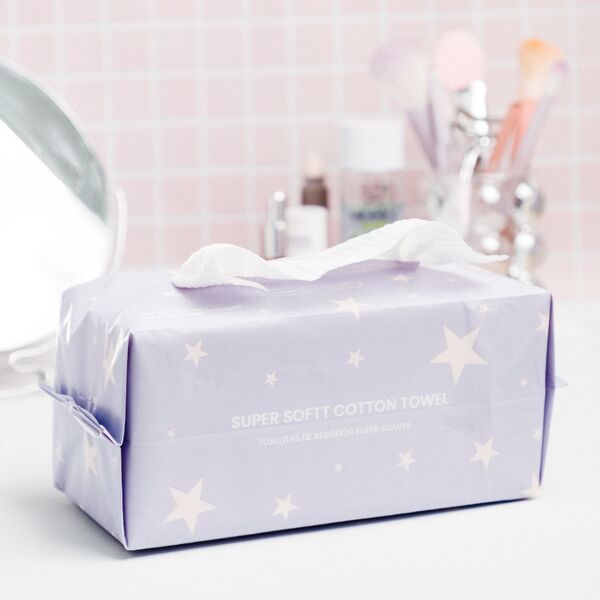 Toalla Facial X100 de Algodon Desechable para Desmaquillar City Girl