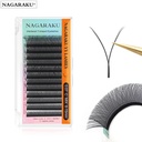 extensiones de/para pestañas Nagaraku 0.07D tecnologicas "YY" volumen 