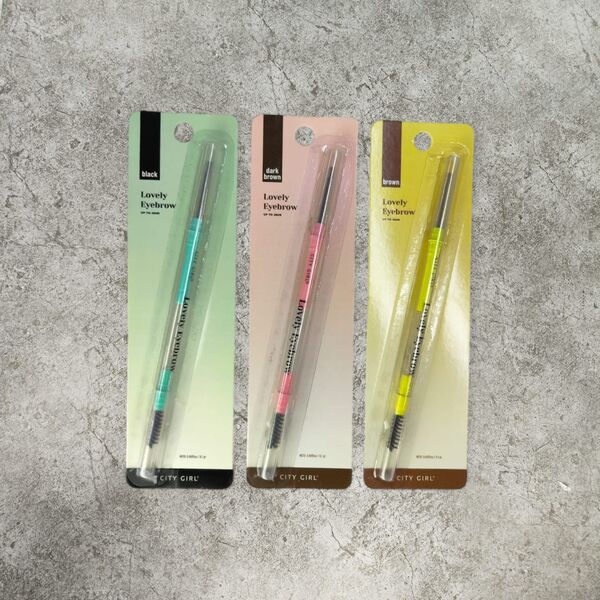 lapices retractiles + cepillos de/para cejas