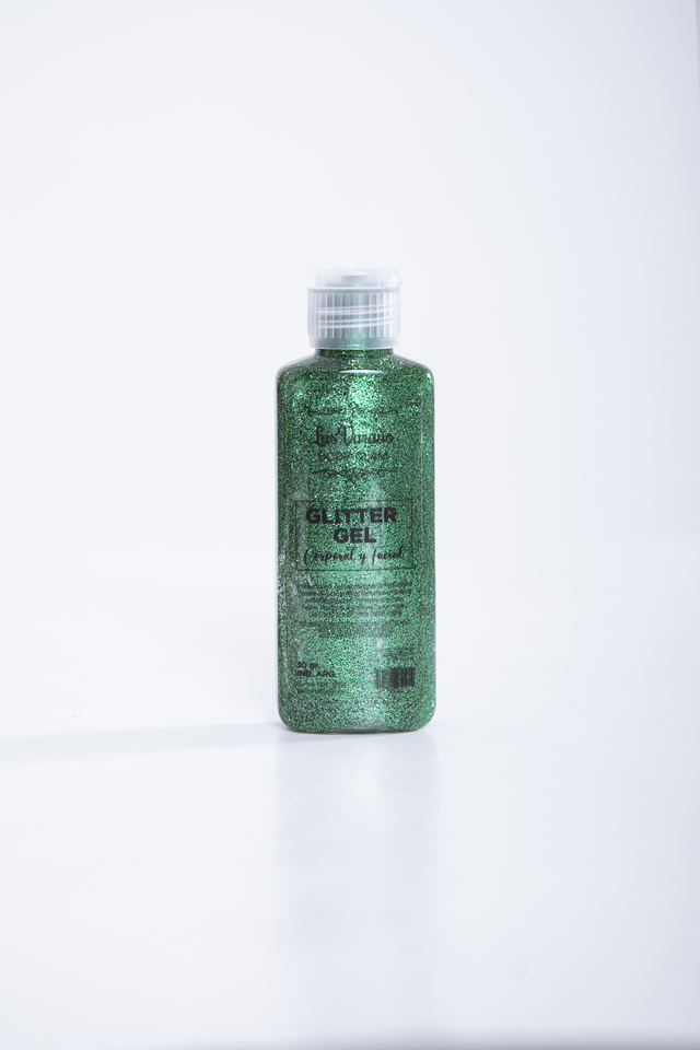geles con glitter brillos faciales corporales Las Varano 30gr