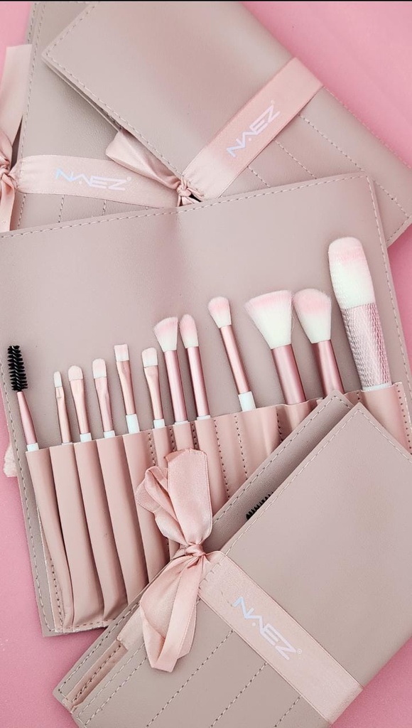 Set X12 Brochas de/para maquillaje en estuche NAEZ 