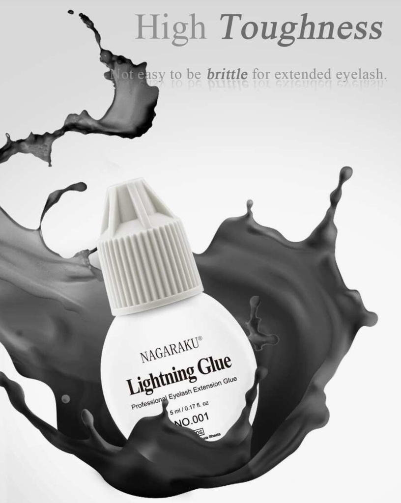 Adhesivos pegamentos de extensiones  Pestañas Nagaraku Premium Lightning Glue