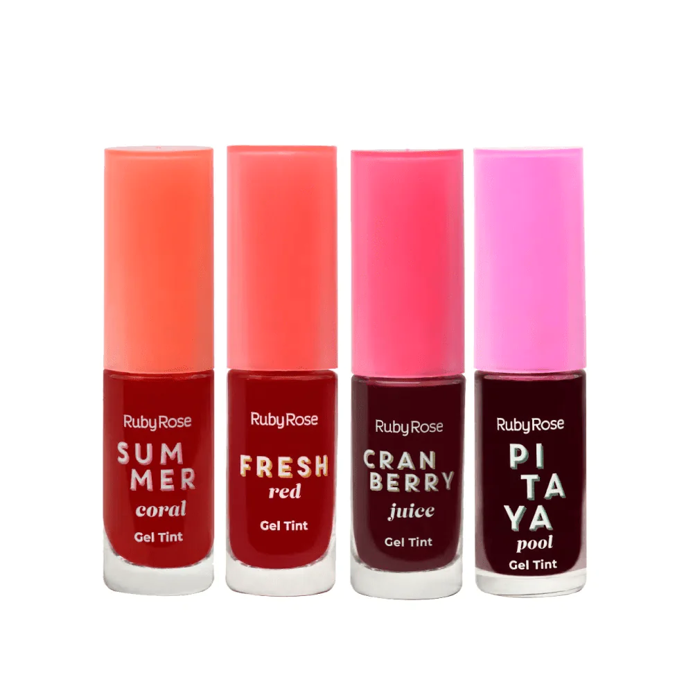 (SRR-HB555) tinta gel labial Ruby Rose ___ PACK X3