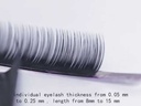 (SNK11) extensiones pestañas Nagaraku D pelo por pelo clasicas ___ PACK X2