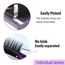 (SNK11) extensiones pestañas Nagaraku D pelo por pelo clasicas ___ PACK X2