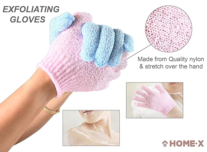 guante exfoliante colores