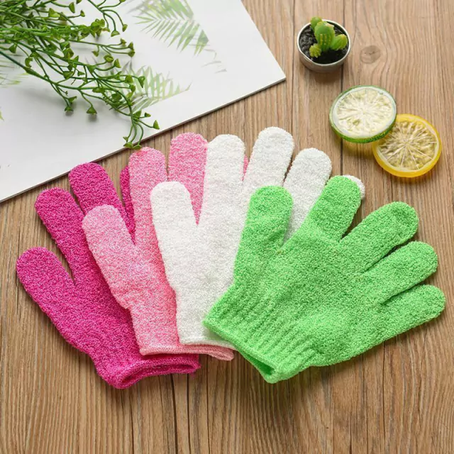 Guantes exfoliantes colores surtidos ___ PACK X3