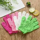 Guantes exfoliantes colores surtidos ___ PACK X3