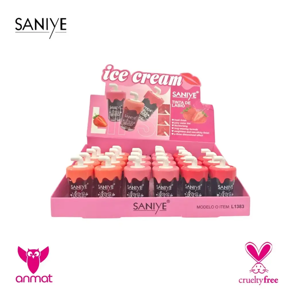[SSY-1383-C] tintas labiales Ice Cream SANIYE (Caja X24).webp