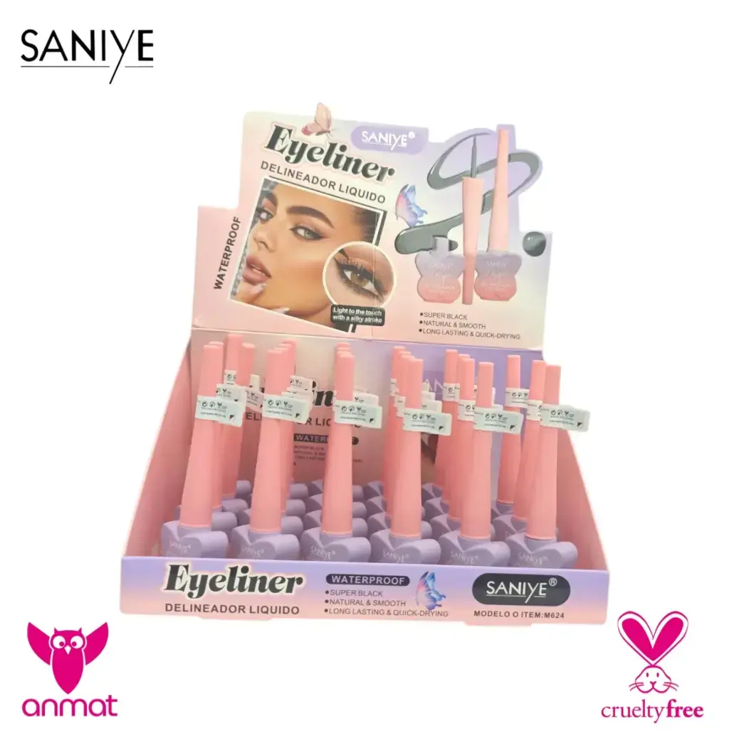 [SSY-M624-C] Delineador líquido Super SANIYE  (Caja X24).webp