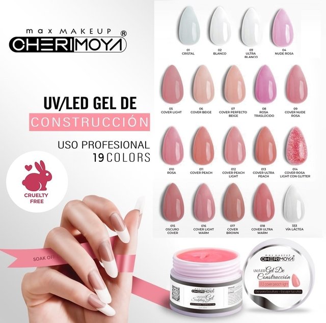 (CH008B) Gel de Construcción 30ml Uv/Led ___ pack X6