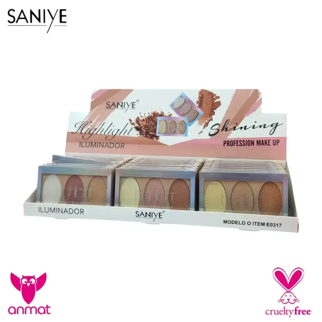 [SSY-E0317-C] Paleta de iluminadores  Shining SANIYE (Caja X24).webp