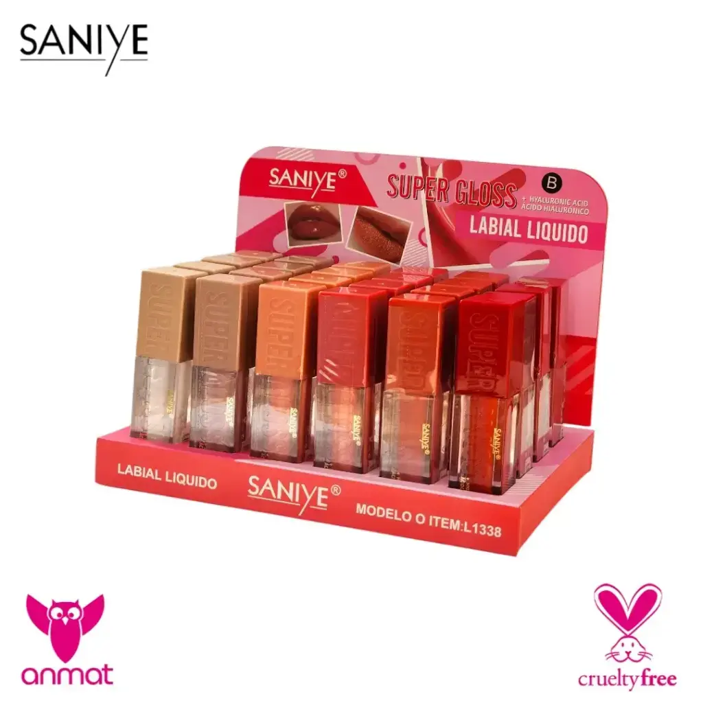 [SSY-L1338-C] labial líquido Super Gloss SANIYE (Caja X24).webp