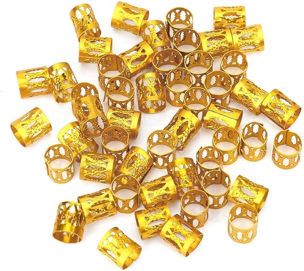 (PTCI002) set X12 anillos Cuffs para trenzas ___ PACK X3