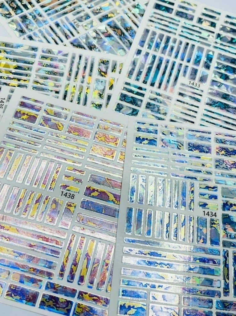 Stickers de tira estilo marmol 