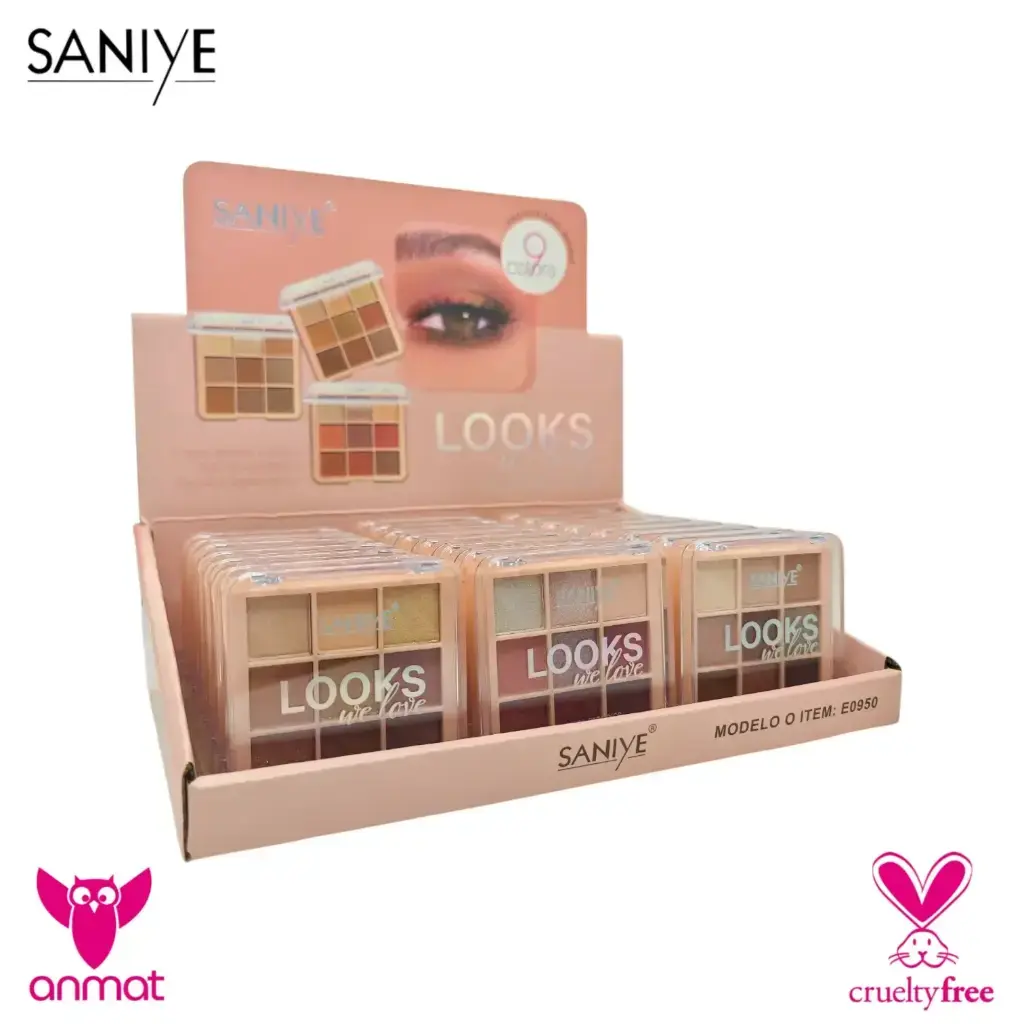 [SSY-E0950-C] paletas de sombras para ojos Looks We Love Saniye (Caja X24).webp