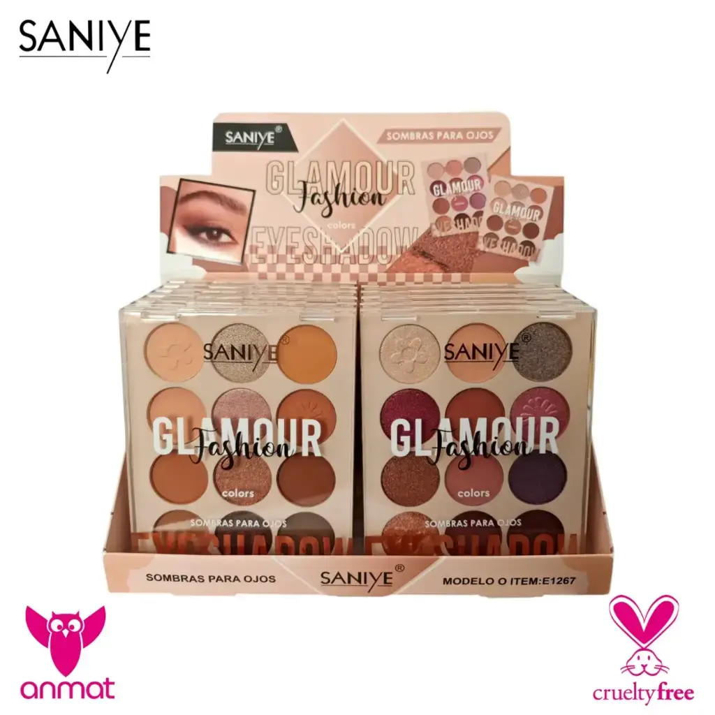 [SSY-E1267-C] paletas de sombras para ojos Glamour Fashion Saniye (Caja X24).webp