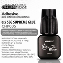 (CHP005) Adhesivo para extensión de pestaña 5ml Supreme Glue 0.5s Cherimoya ___Pack X6