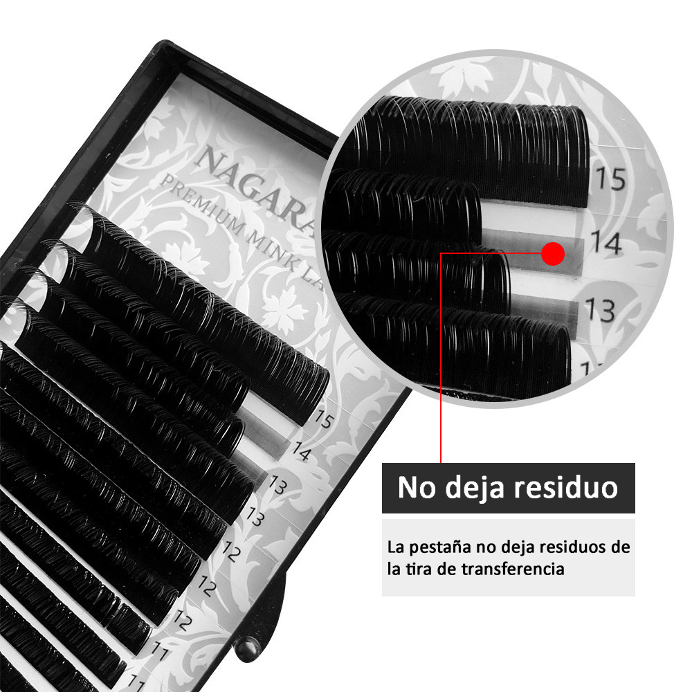 (SPNK002) EXTENSIONES PESTAÑAS NAGARAKU 7-15MIX ___ pack X3