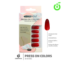 (BH001204) set X24 pcs press on uñas Cherimoya ___ PACK X12