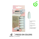 (BH001204) set X24 pcs press on uñas Cherimoya ___ PACK X12