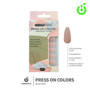 (BH001204) set X24 pcs press on uñas Cherimoya ___ PACK X12