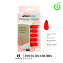 (BH001204) set X24 pcs press on uñas Cherimoya ___ PACK X12