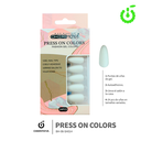(BH001204) set X24 pcs press on uñas Cherimoya ___ PACK X12