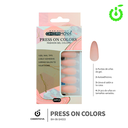 (BH001204) set X24 pcs press on uñas Cherimoya ___ PACK X12