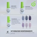(CH029) set X8 gel polish + base + top Cherimoya ___ PACK X12