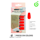 (BH-80A-SH) set X24 press on uñas coffin Cherimoya ___ PACK X12
