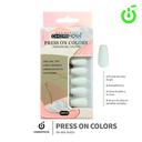 (BH-80A-SH) set X24 press on uñas coffin Cherimoya ___ PACK X12