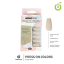 (BH-80A-YS) set X24 press on coffin brillo Cherimoya ___ PACK X12