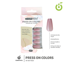 (BH-80A-YS) set X24 press on coffin brillo Cherimoya ___ PACK X12