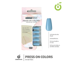 (BH-80A-YS) set X24 press on coffin brillo Cherimoya ___ PACK X12