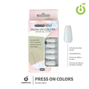 (BH-80A-YS) set X24 press on coffin brillo Cherimoya ___ PACK X12