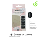 (BH-69-YS) set X24 press on cuadrado uñas autoadhesivas ___ PACK X12