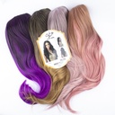 Pelucas Violeta Y Rosa Lacio Con Ondas En Las Puntas- City Girl