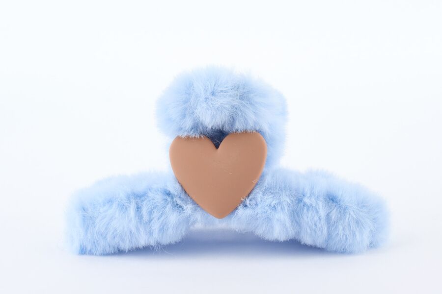 Gancho Para Cabello Peludo Con Corazon- City Girl