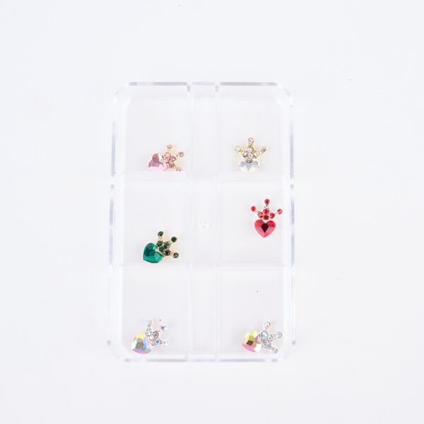Decoracion Para Unas Corazones Con Coronitas- City Girl