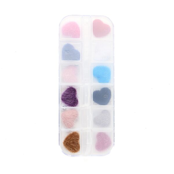 Pompon Para Unas De Corazon x12 Unidades- City Girl