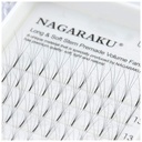 (SNK12-4D) extensiones pestañas Nagaraku D abanico 4D ___ PACK X2