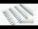 (SPNK12-5D) extensiones pestañas Nagaraku D mix abanico 5D ___ PACK X2